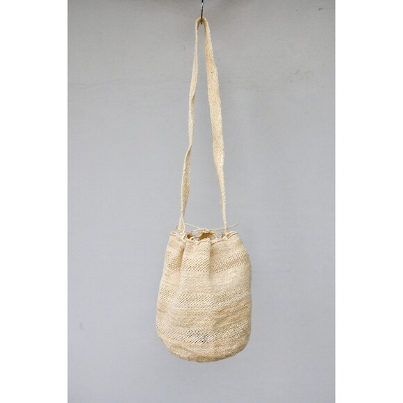 Yute Bucket Bag LARGE Crochet Straw Sisal Jute Market Bag - Natural Fiber Bag - Picture 6 of 10
